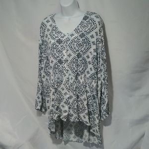 Lane Bryant Hi Low Button Down Blouse Size 20